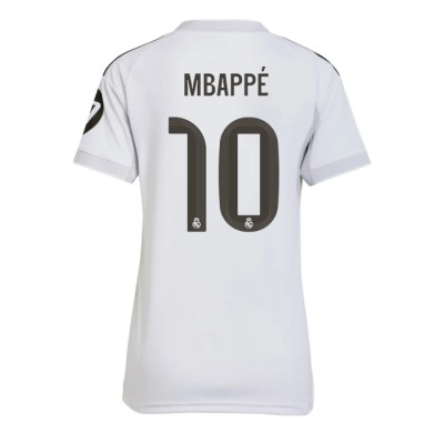 Fotballdrakt Dame Real Madrid Kylian Mbappe #10 Hjemmedrakt 2025-26 Kortermet Fotballdrakt Dame Real Madrid Kylian Mbappe #10 Hjemmedrakt 2025-26 Kortermet